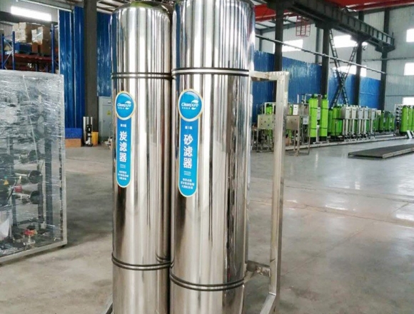 口罩廠0.5噸雙級反滲透純化水、純凈水設備